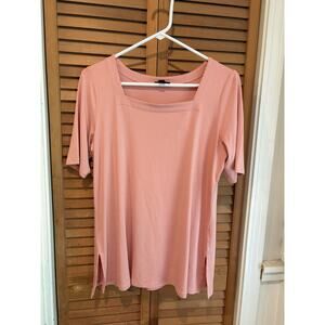 J. Jill Pink Women's Short Sleeve Wearever Collection Size Medium Petite.